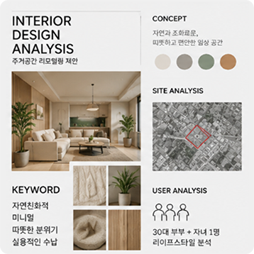 실내디자인 자료조사 분석 예시